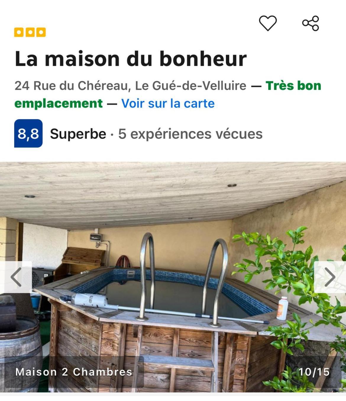 La Maison Du Bonheur Le Gué-de-Velluire Exterior photo